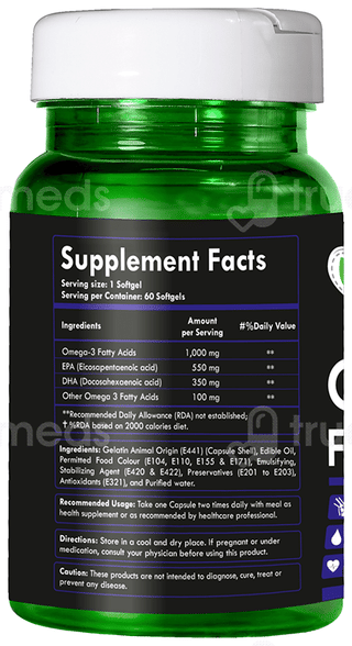 Vegan Bit Omega 3 Fatty Acid Capsule 60