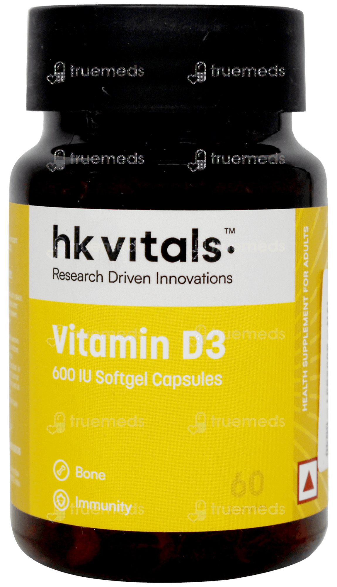 Healthkart Hk Vitals Vitamin D3 600iu Capsule 60 - Uses, Side Effects,  Dosage, Price