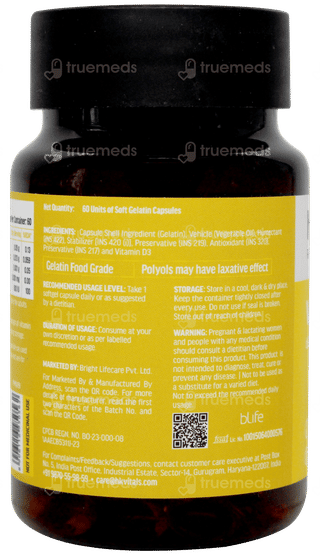 Healthkart Hk Vitals Vitamin D3 600iu Capsule 60