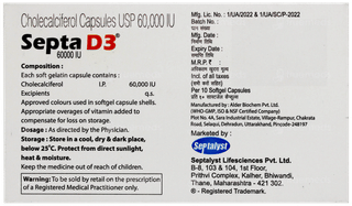 Septa D3 60000Iu Capsule 10