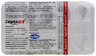 Septa D3 60000Iu Capsule 10