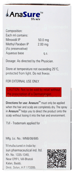 Anasure 5% Alcohol Free Solution 60ml