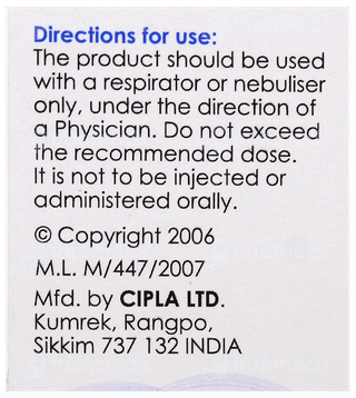 Asthalin Respirator Solution 15Ml