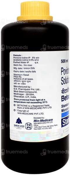 Betadine 5% Solution 500Ml
