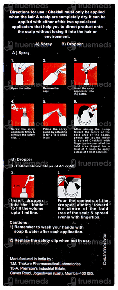 Chekfall 5% Spray/solution 60ml Chekfall 5% Spray/solution 60ml