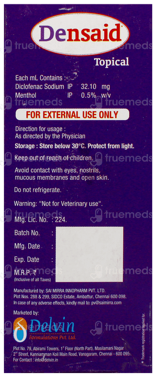 Densaid Topical Solution 50Ml