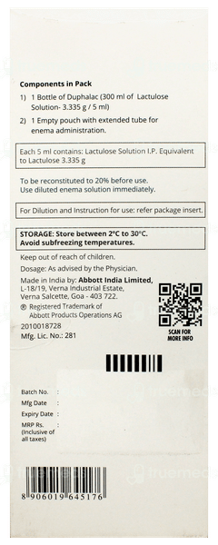 Duphalac Enema Solution 300Ml