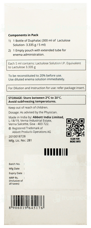 Duphalac Enema Solution 300Ml