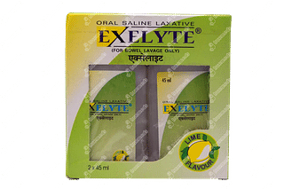 Exelyte Lime Flavour 45ml 2 Pack Of Solutions