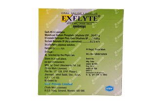 Exelyte Lime Flavour 45ml 2 Pack Of Solutions