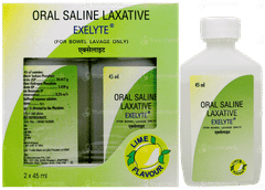 Exelyte Lime Flavour 45Ml 2 Pack Of Solutions
