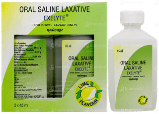 Exelyte Lime Flavour 45Ml 2 Pack Of Solutions