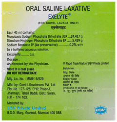 Exelyte Lime Flavour 45Ml 2 Pack Of Solutions