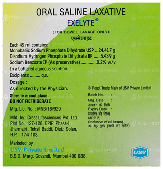 Exelyte Lime Flavour 45Ml 2 Pack Of Solutions