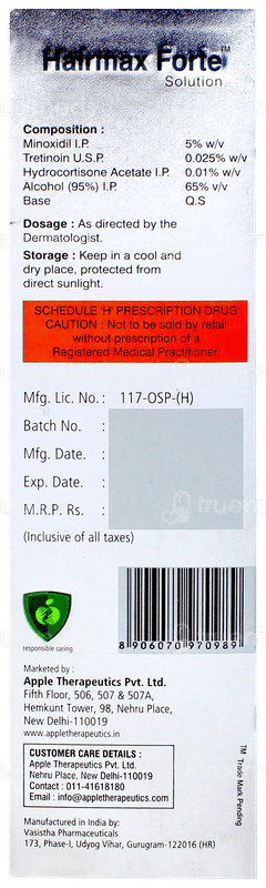 Hairmax Forte Solution 60ml