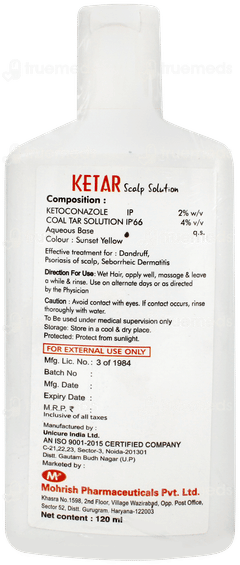 Ketar Scalp Solution 120ml Ketar Scalp Solution 120ml