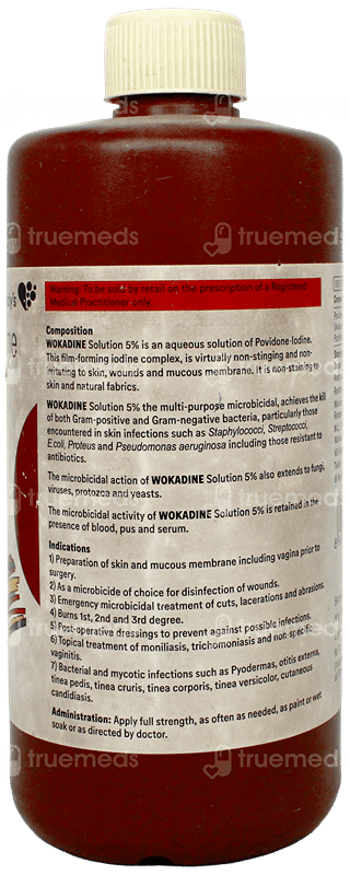 Wokadine 5% Solution 500Ml