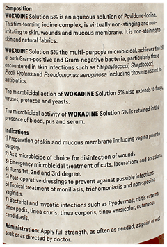 Wokadine 5% Solution 500Ml Wokadine 5% Solution 500Ml