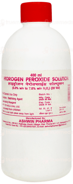 Ashwin Hydrogen Peroxide Solution 400ml Ashwin Hydrogen Peroxide Solution 400ml