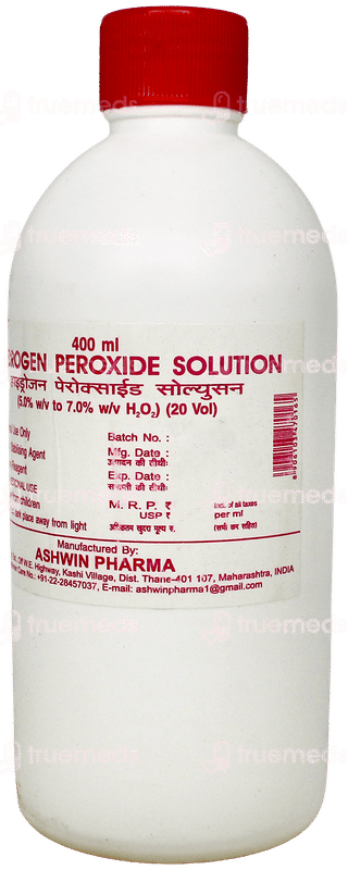 Ashwin Hydrogen Peroxide Solution 400Ml