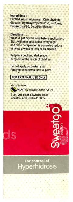 Sweatgo Solution 60Ml