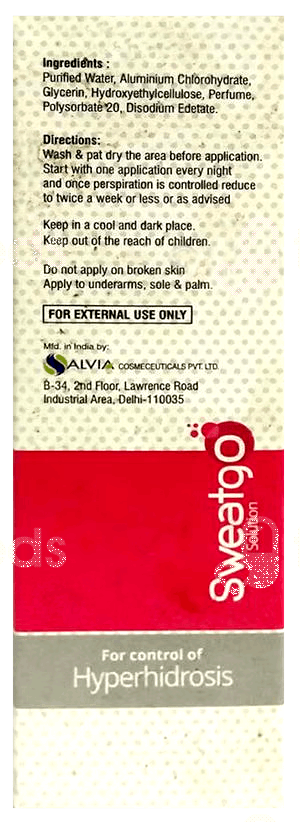 Sweatgo Solution 60Ml