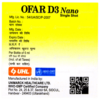 Ofar D3 Nano Single Shot Sugar Free Solution 5ml