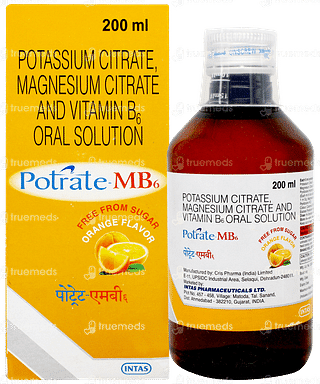 Potrate Mb6 Orange Flavor Free From Sugar Solution 200ml