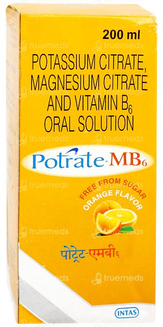 Potrate Mb6 Orange Flavor Free From Sugar Solution 200ml