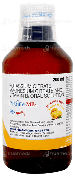 Potrate Mb6 Orange Flavor Free From Sugar Solution 200ml Potrate Mb6 Orange Flavor Free From Sugar Solution 200ml