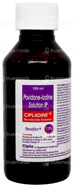 Cipladine 7.5% Solution 100Ml Cipladine 7.5% Solution 100Ml