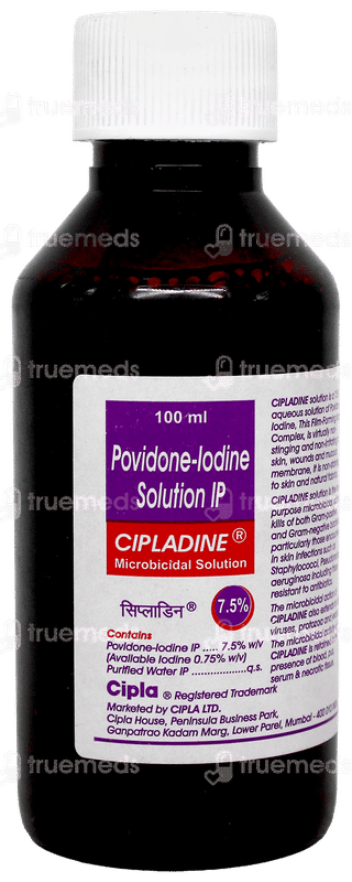 Cipladine 7.5% Solution 100Ml