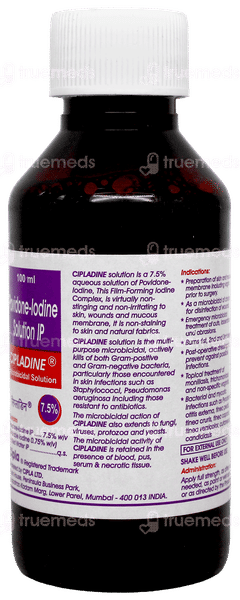Cipladine 7.5% Solution 100Ml