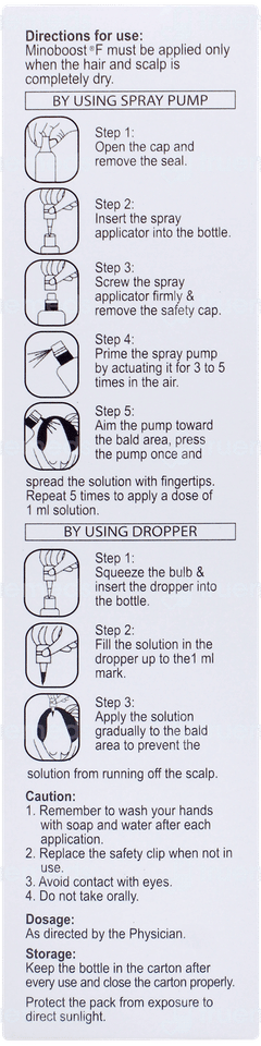 Minoboost F Hair Solution 60ml Minoboost F Hair Solution 60ml