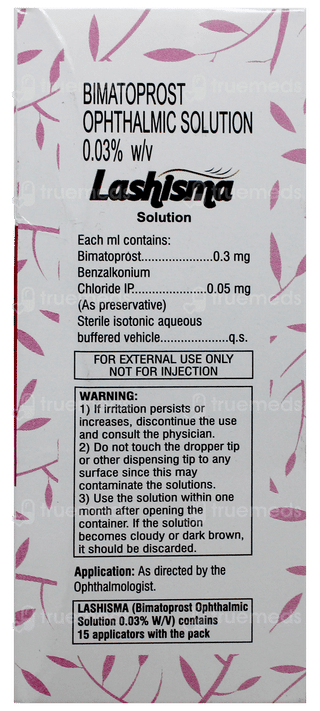 Lashisma Ophthalmic Solution 3Ml
