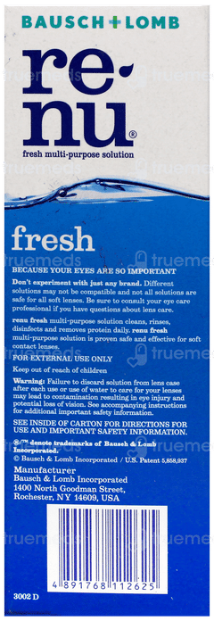 Renu Fresh Multi Purpose Solution 60Ml
