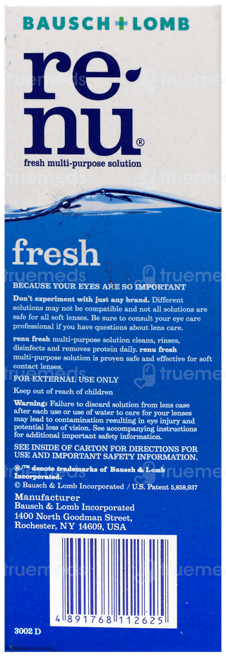 Renu Fresh Multi Purpose Solution 60Ml