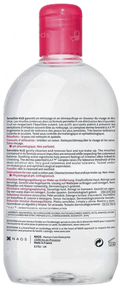 Bioderma Sensibio H2o Micellar Water Makeup Remover 500ml