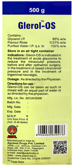 Glerol Os 500gm