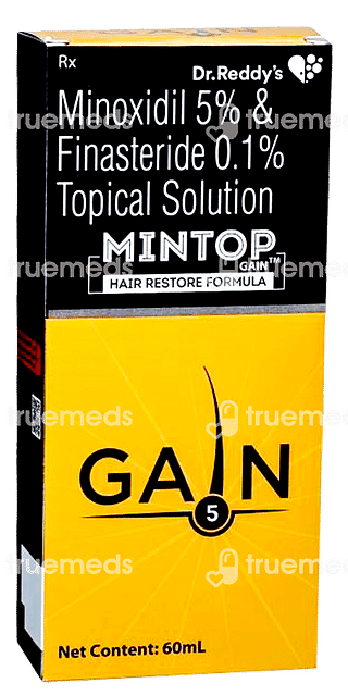 Mintop Gain 5/0.1 % Topical Solution 60 ML