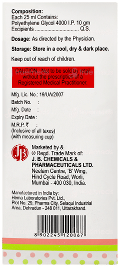 Laxolite Sugar Free Liquid 100ml