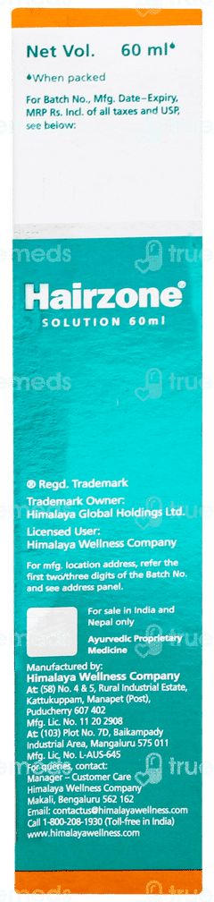 Himalaya Hairzone Solution 60ml