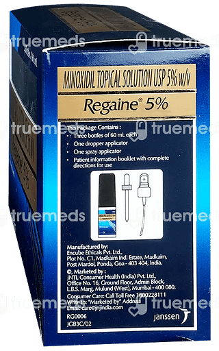 Regaine 5%  60ml Pack Of 3 Solutions