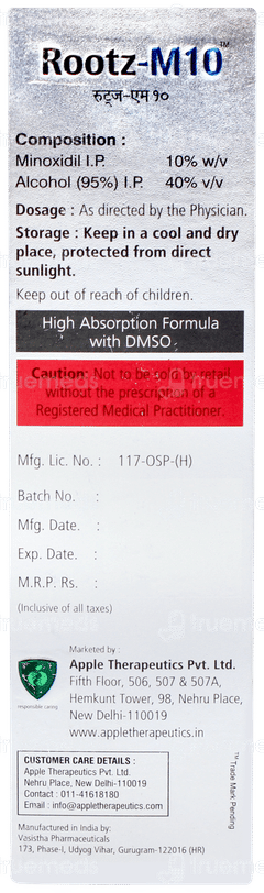 Rootz M10 Solution 60ml Rootz M10 Solution 60ml