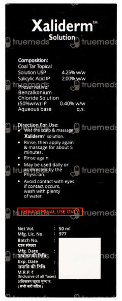Xaliderm Solution 50ml