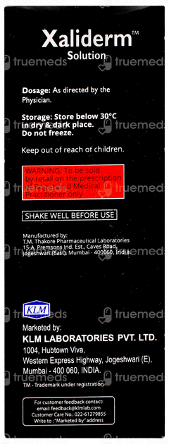 Xaliderm Solution 50ml