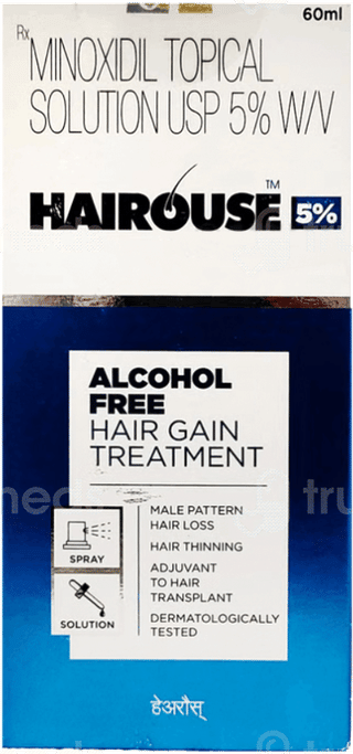 Hairouse 5% Alcohol Free Solution 60Ml