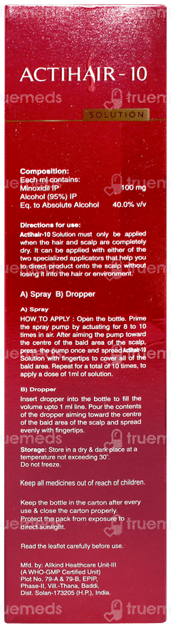 Actihair 10 Solution 60ml