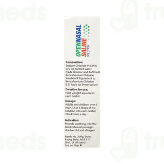 Opennasal Saline Solution 10ml