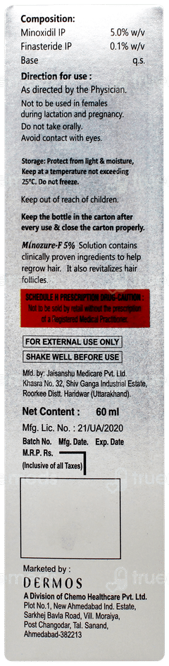 Minozure F 5% Solution 60Ml